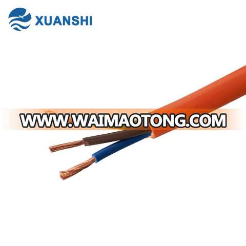 VDE standard orange pvc h05vv-f 3 core 2.5mm electrical wire and cable